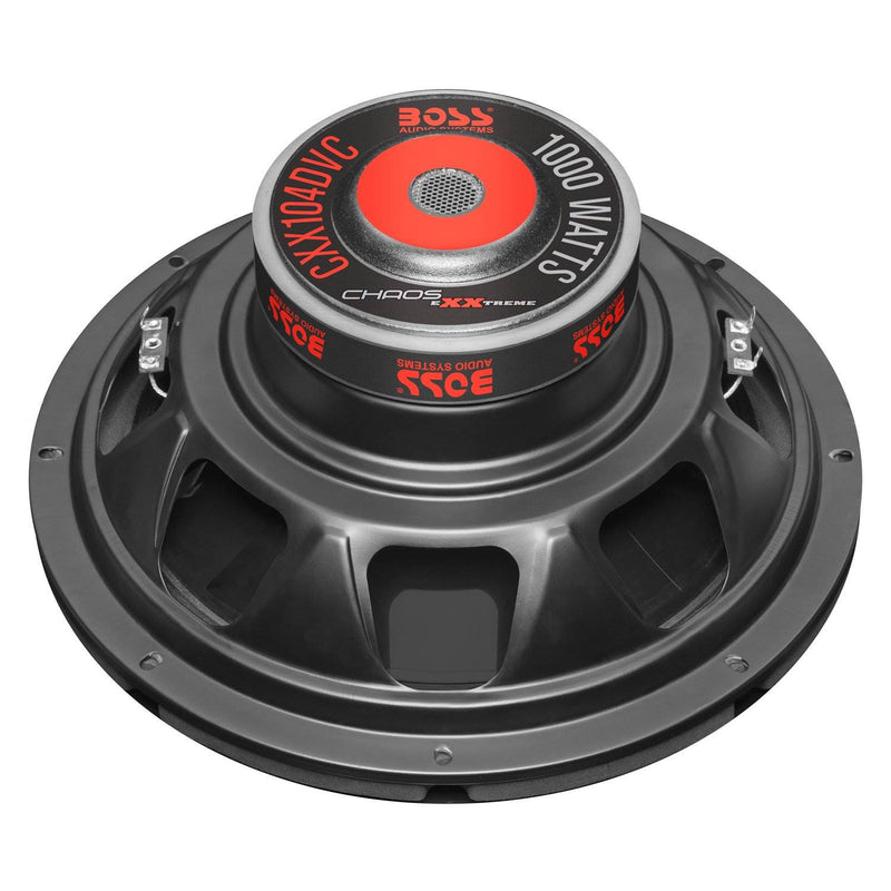 Boss Chaos Exxtreme 10" 1000W Dual Voice Coil 4 Ohm Car Audio Subwoofer (2 Pack)