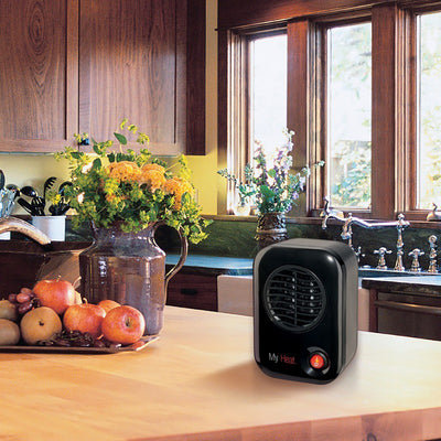 Lasko 100 MyHeat Personal Electric 200W Ceramic Space Heater, Black (Used) - VMInnovations