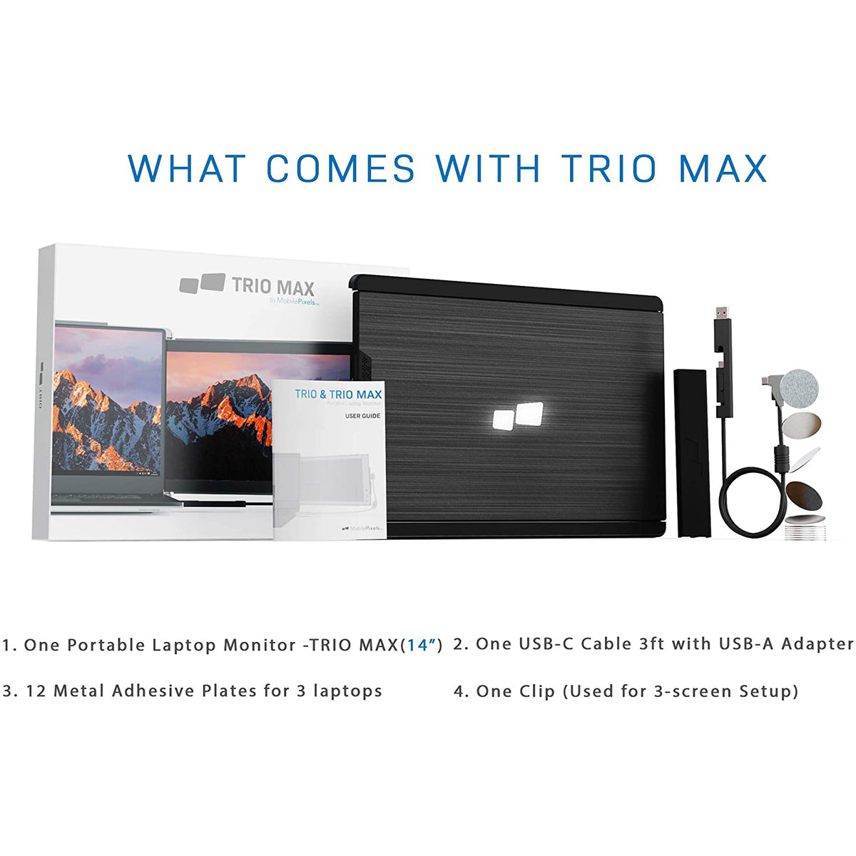 Mobile Pixels Trio Portable 14 Inch Monitor Extension for Laptops (Open Box)