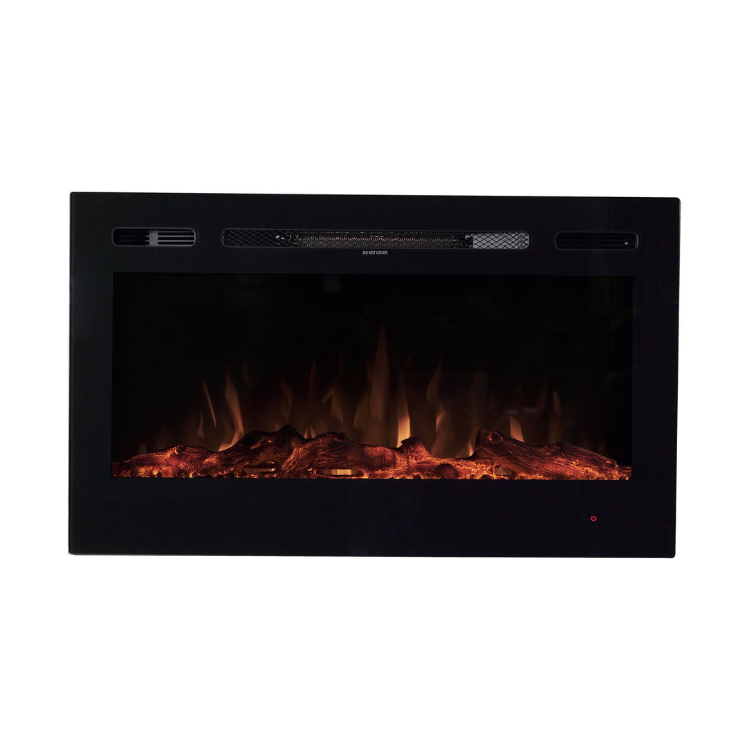 EdenBranch Electric Fireplace, Recessed or Wall Mount, 36 Inch (Used)