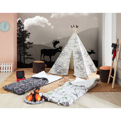 Wonder&Wise Around the World Indoor Childrens Kids Foldable Play Teepee Tent
