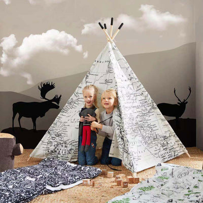Wonder&Wise Around the World Indoor Childrens Kids Foldable Play Teepee Tent