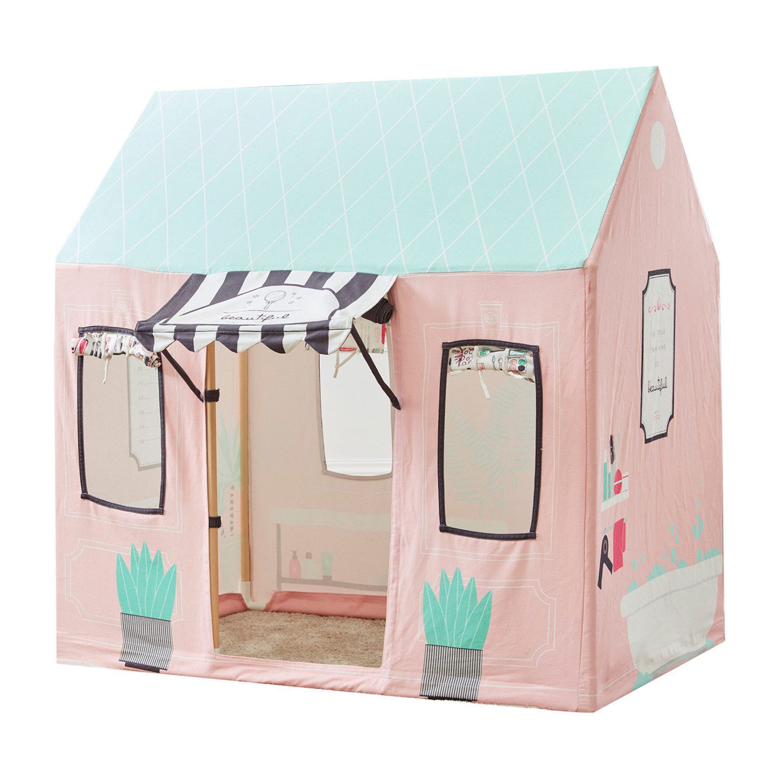 Asweets Indoor Kids Beauty Salon Pretend Play House Tent(Open Box) - VMInnovations