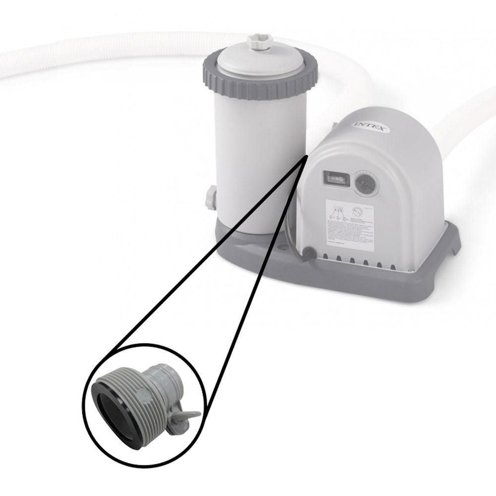 Intex Above Ground Plunger Valves with Gaskets & Nuts + Hose Adapters (2 Each)