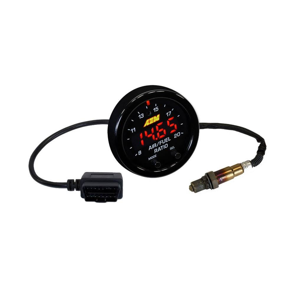 AEM Electronics X-Series OBDII Wideband UEGO AFR Gauge, Black (Open Box)