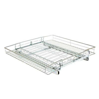 Origami Steel Sliding Pullout Drawer Organizer, Adjustable 13"-21" Width, 2 Pack - VMInnovations