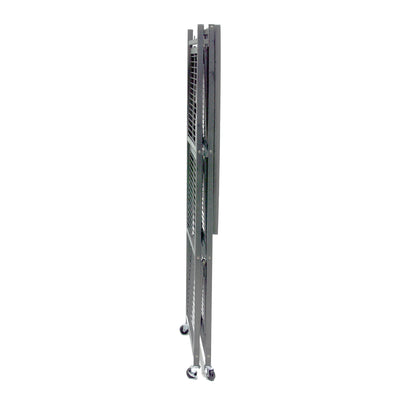 Origami 4 Tier Multipurpose Folding Storage Organizing Rack with Wheels, Gray - VMInnovations