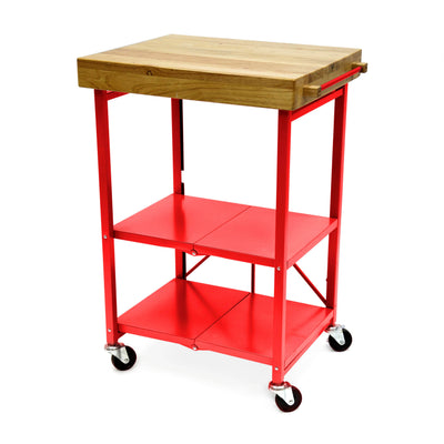 Origami Group RBT06 Caster Locking Wheels 3 Shelf Kitchen Island Cart Trolley