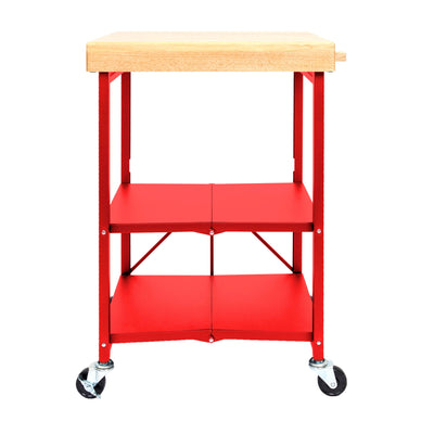 Origami Group RBT06 Caster Locking Wheels 3 Shelf Kitchen Island Cart Trolley