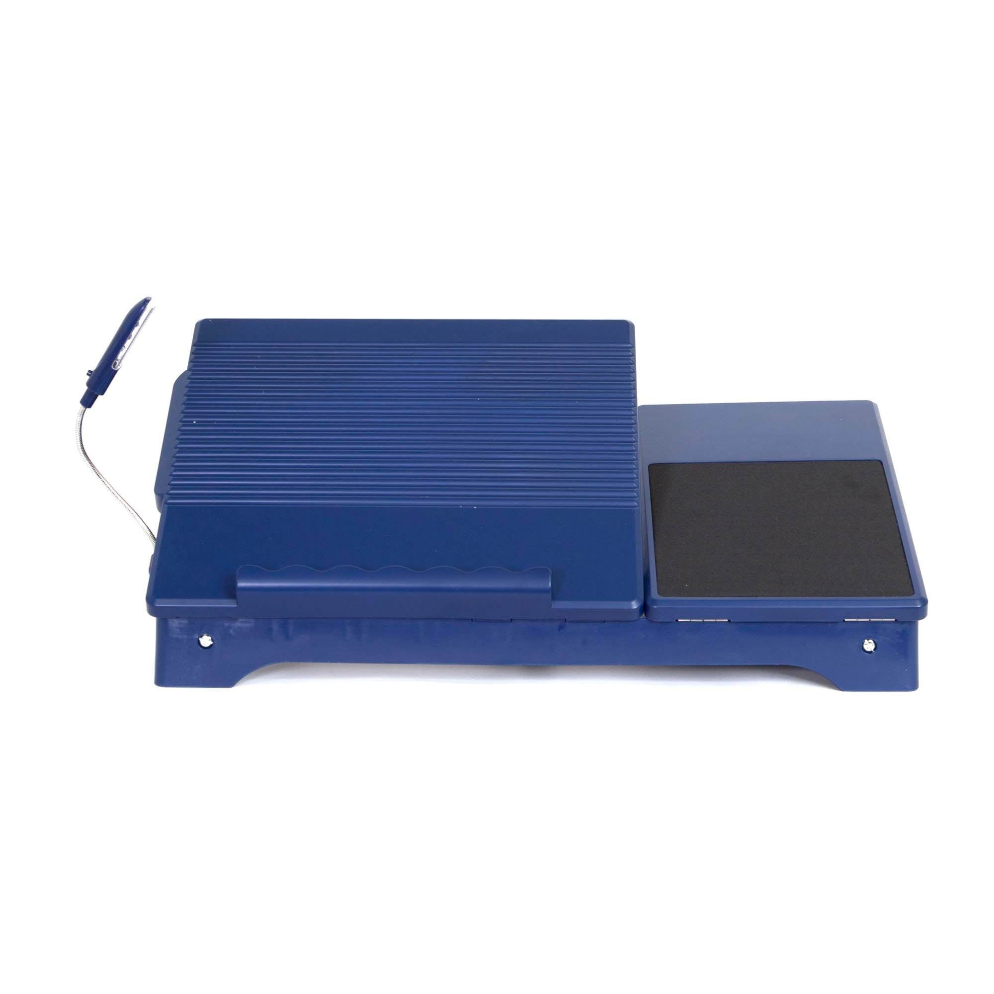 Origami Multi Functional Laptop Computer Tray Table Stand with LED Light, Blue