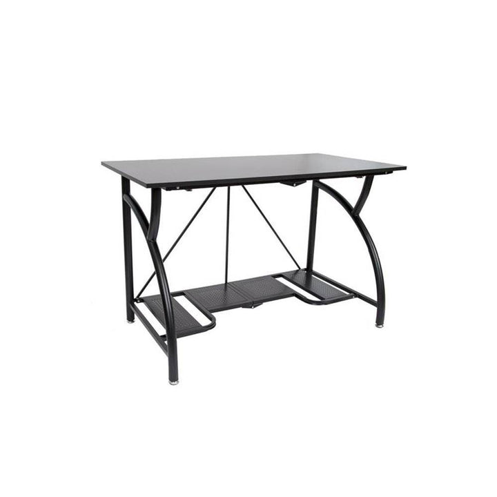 Origami Multi Purpose Folding Wooden Office Computer Table Desk, Black (Used)