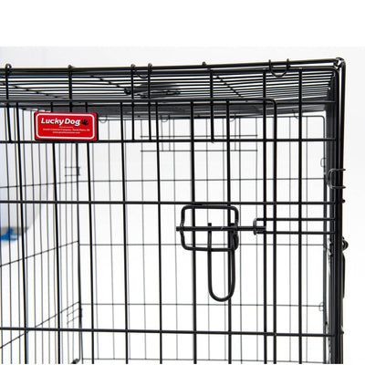 Lucky Dog 2 Door Training Kennel with Handle and Removable Pan (Open Box)