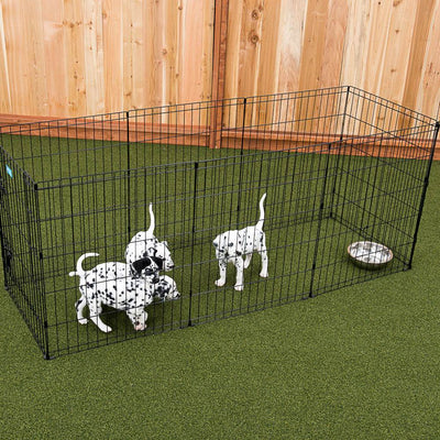 Lucky Dog Modular Pet Indoor Outdoor Portable Puppy Play Pen, 24in (Used)