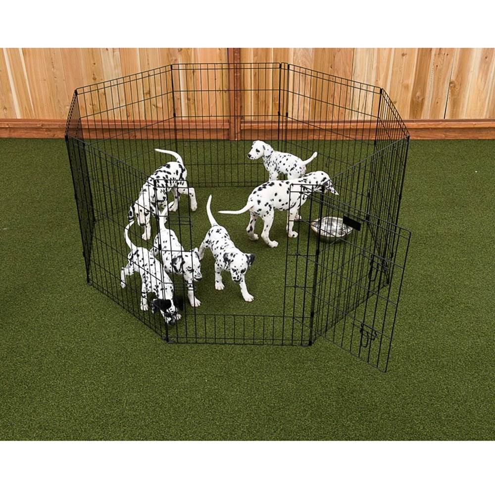 Lucky Dog Large 6' Modular Pet Exercise Play Pen, Indoor or Outdoor (Open Box)