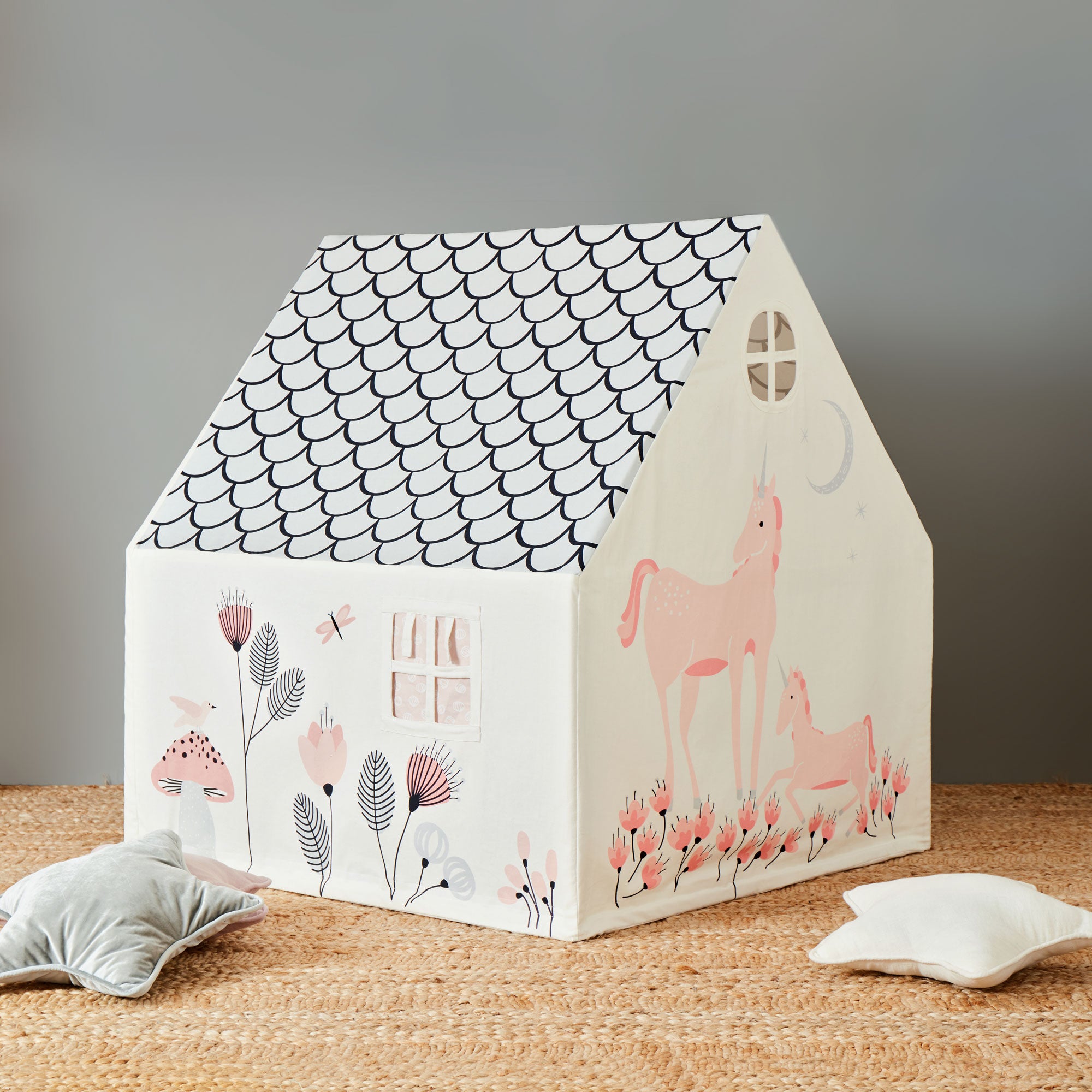 Wonder&Wise Indoor 43 x 43 x 49 Inch Childrens Pretend Play House Tent, Unicorn