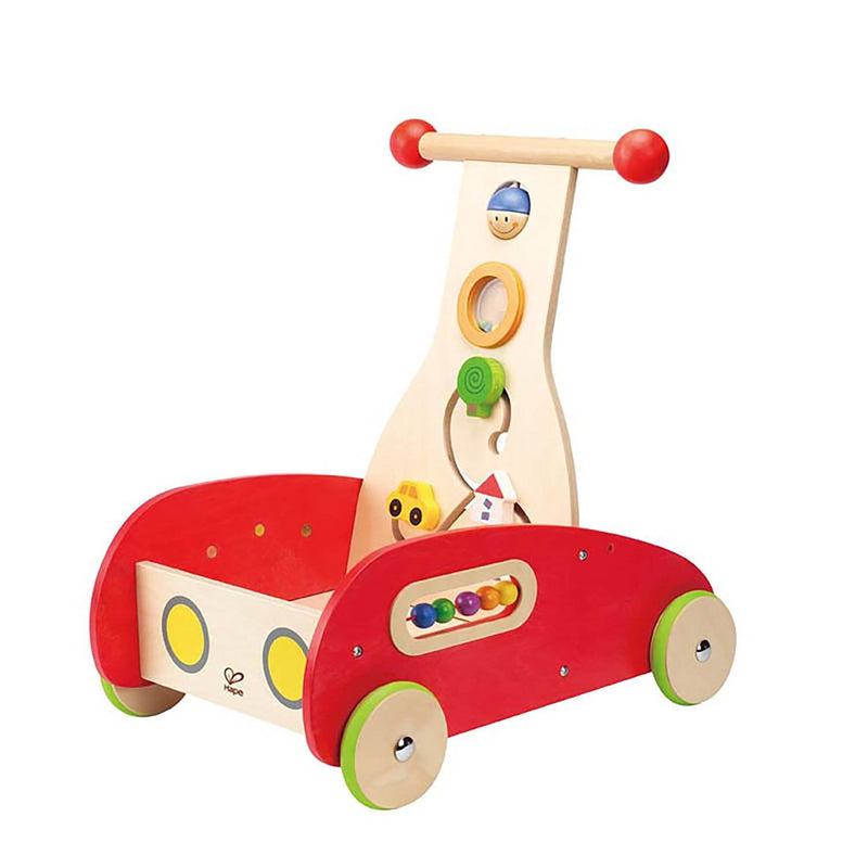 Hape Toys E0370 Toddler Baby Push and Pull Toy Wonder Walker Cart (Used)