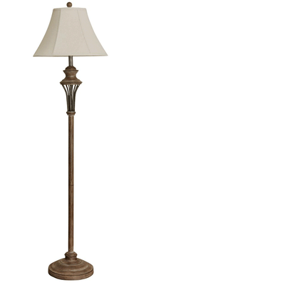 Abode 84 3 Piece Brown Rustic Moraga Floor Light and Table Lamp Set (Open Box)