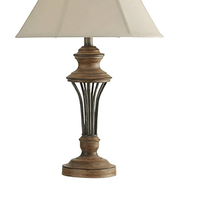 Abode 84 3 Piece Brown Rustic Moraga Floor Light and Table Lamp Set (Open Box)
