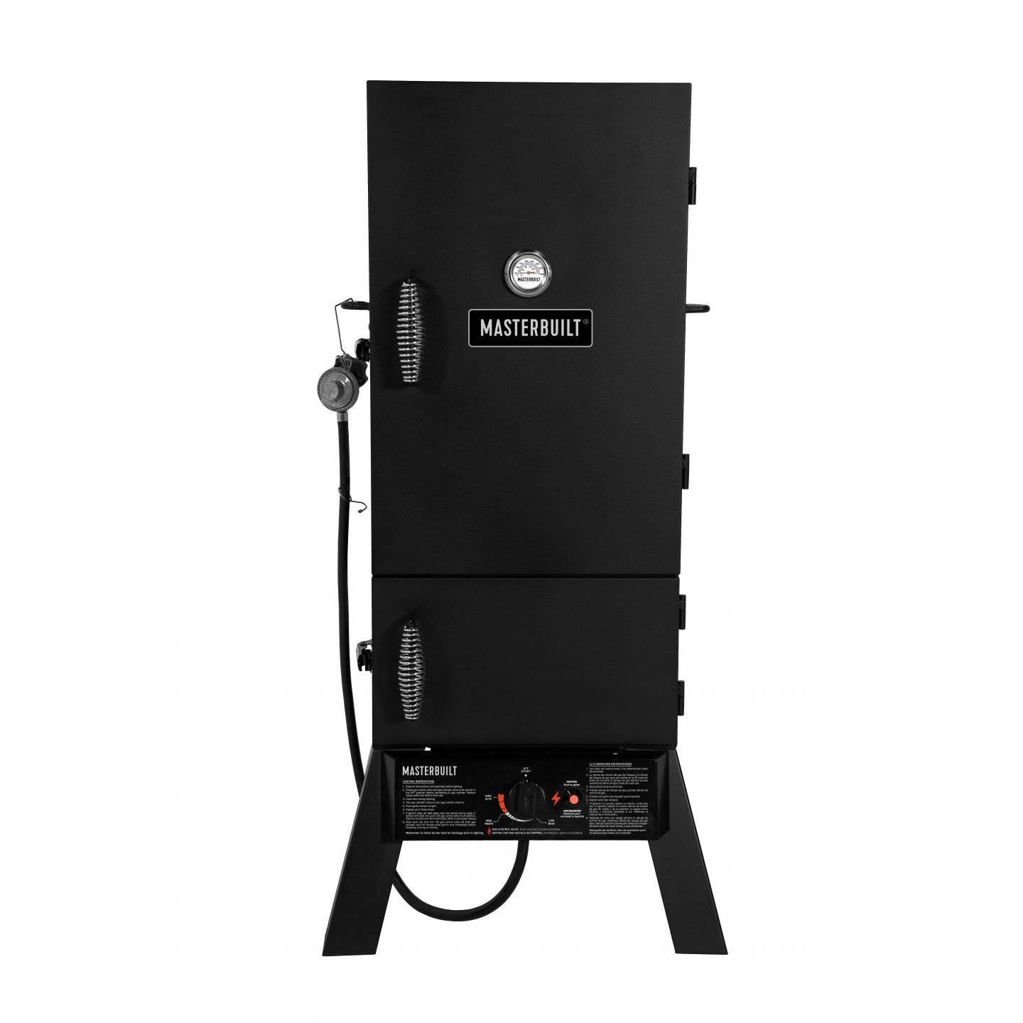 Masterbuilt 30 Inch Vertical Propane Gas Smoker & Weatherproof Smoker Cover