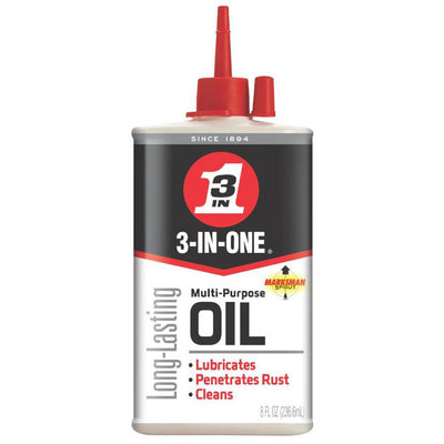 3 IN ONE Multi Purpose Lubricating Drip Oil for Moving Parts, 8 Ounces (12 Pack)