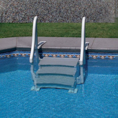 Confer Plastics Curved In-Pool 3 Step Ladder System for In Ground Pool (Used)