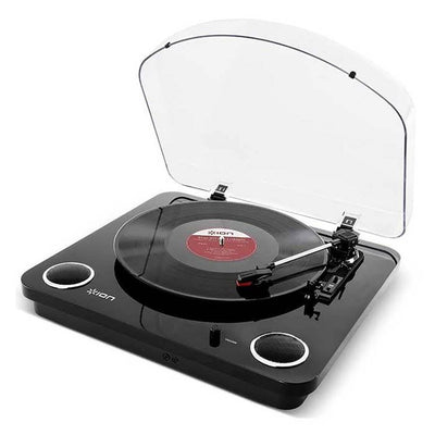 ION Audio Max LP 3-Speed Turntable Converter, Glossy Black (Open Box)
