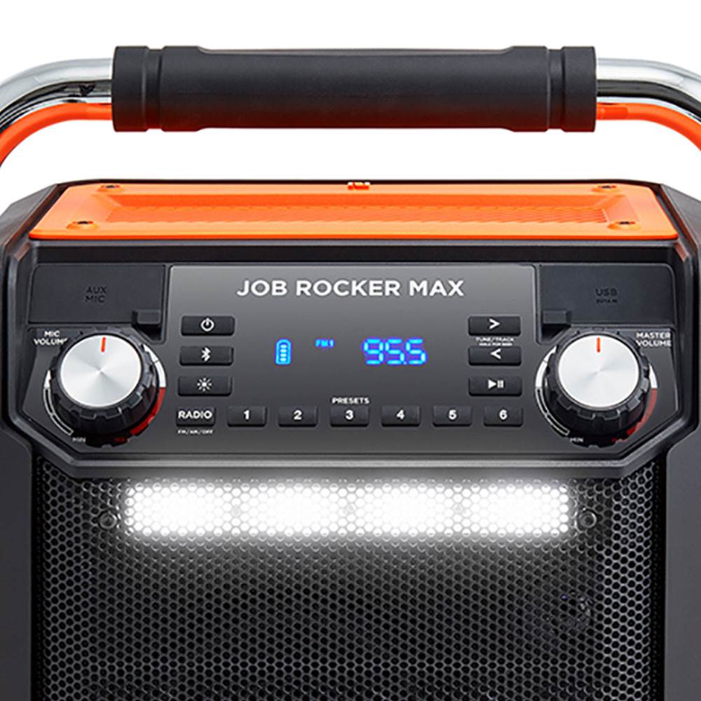 ION Audio iPA 81OR Wireless Bluetooth All Weather Rugged Job Rocker Max Speaker