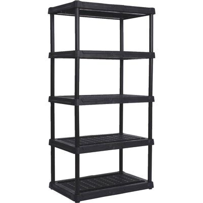 Contico 36 x 24 x 72 Inch 5 Tier Resin Outdoor & Garage Storage Shelf, 2 Pack