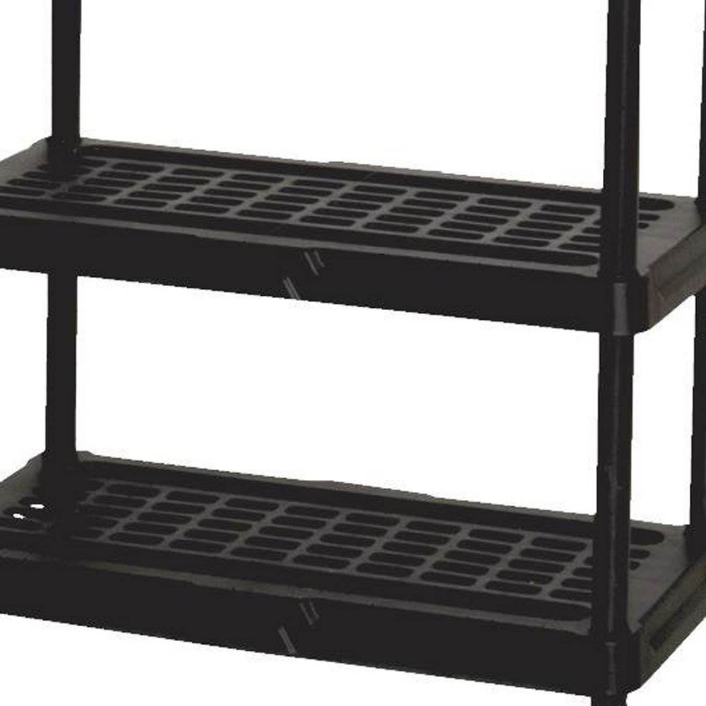 Contico 36 x 24 x 72 Inch 5 Tier Resin Outdoor & Garage Storage Shelf, 2 Pack