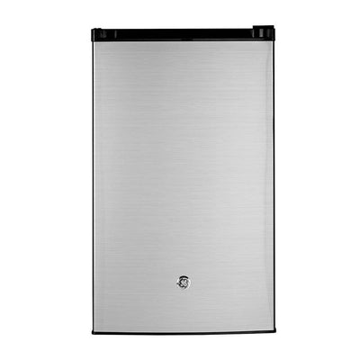 GE Appliances 4.4 Cubic Feet Freestanding Compact Mini Refrigerator, CleanSteel