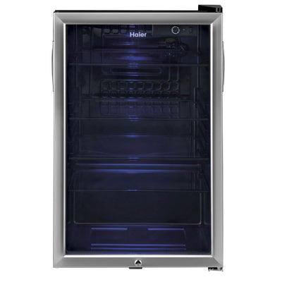 Haier 150 Can Capacity Stainless Cooler & Compact Beverage Center (For Parts)