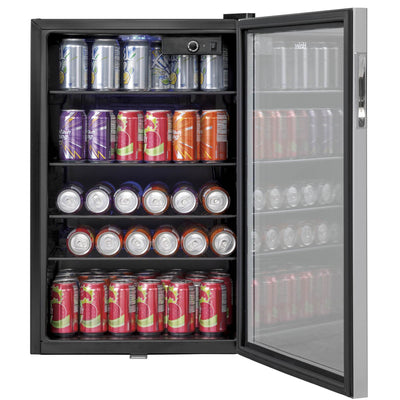 Haier 150 Can Capacity Stainless Cooler & Compact Beverage Center (For Parts)