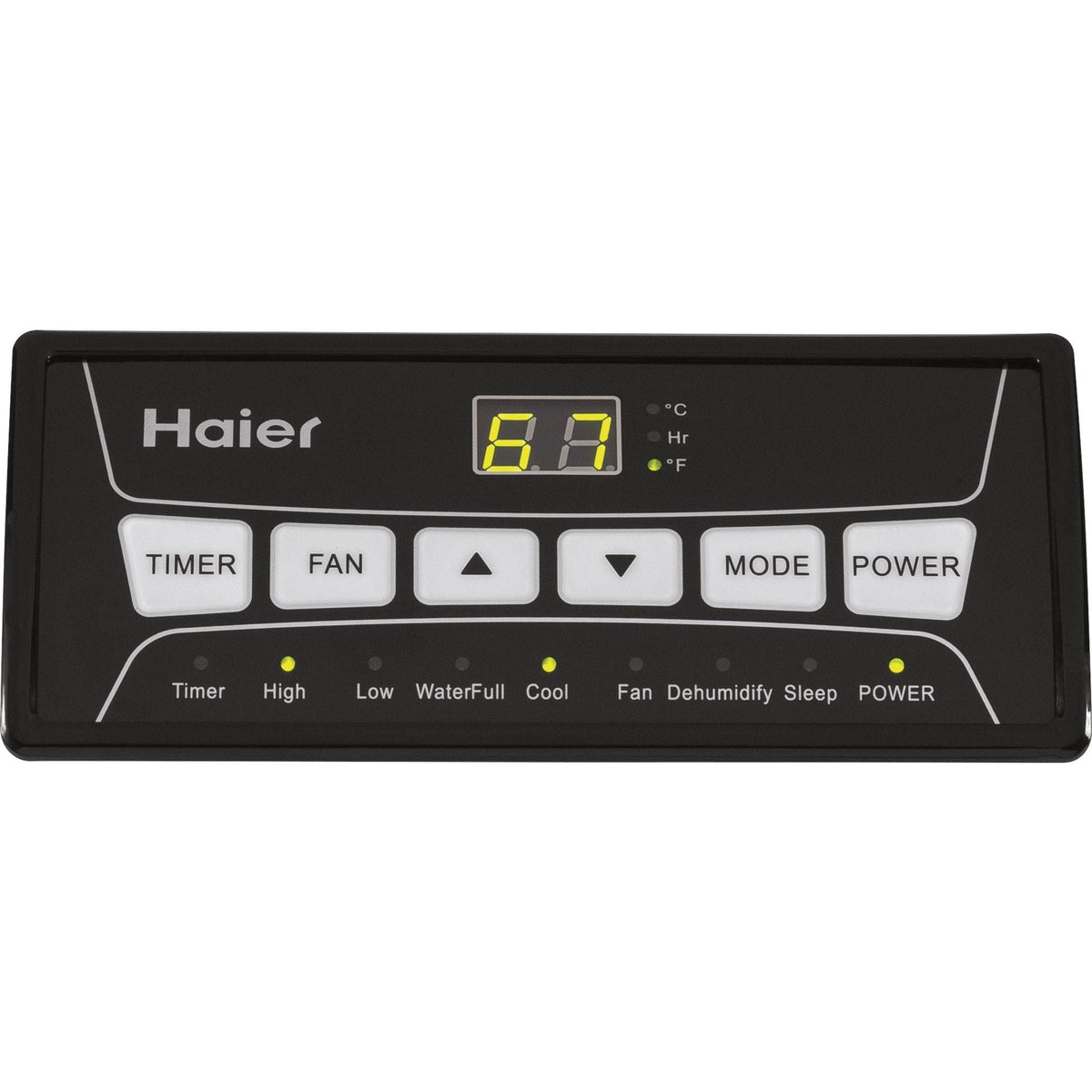 Haier 2 Fan Speed Remote Control Portable Air Conditioner, White (Used)