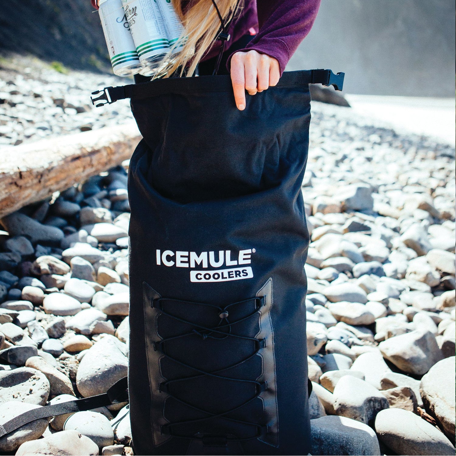 IceMule Pro Large 23 Liter 18 Can Soft Waterproof Backpack Cooler Bag (Open Box)