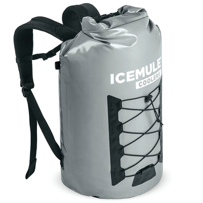 Icemule Grey Pro XLarge 24-Can Backpack Cooler with 33 Liter Capacity (Open Box)