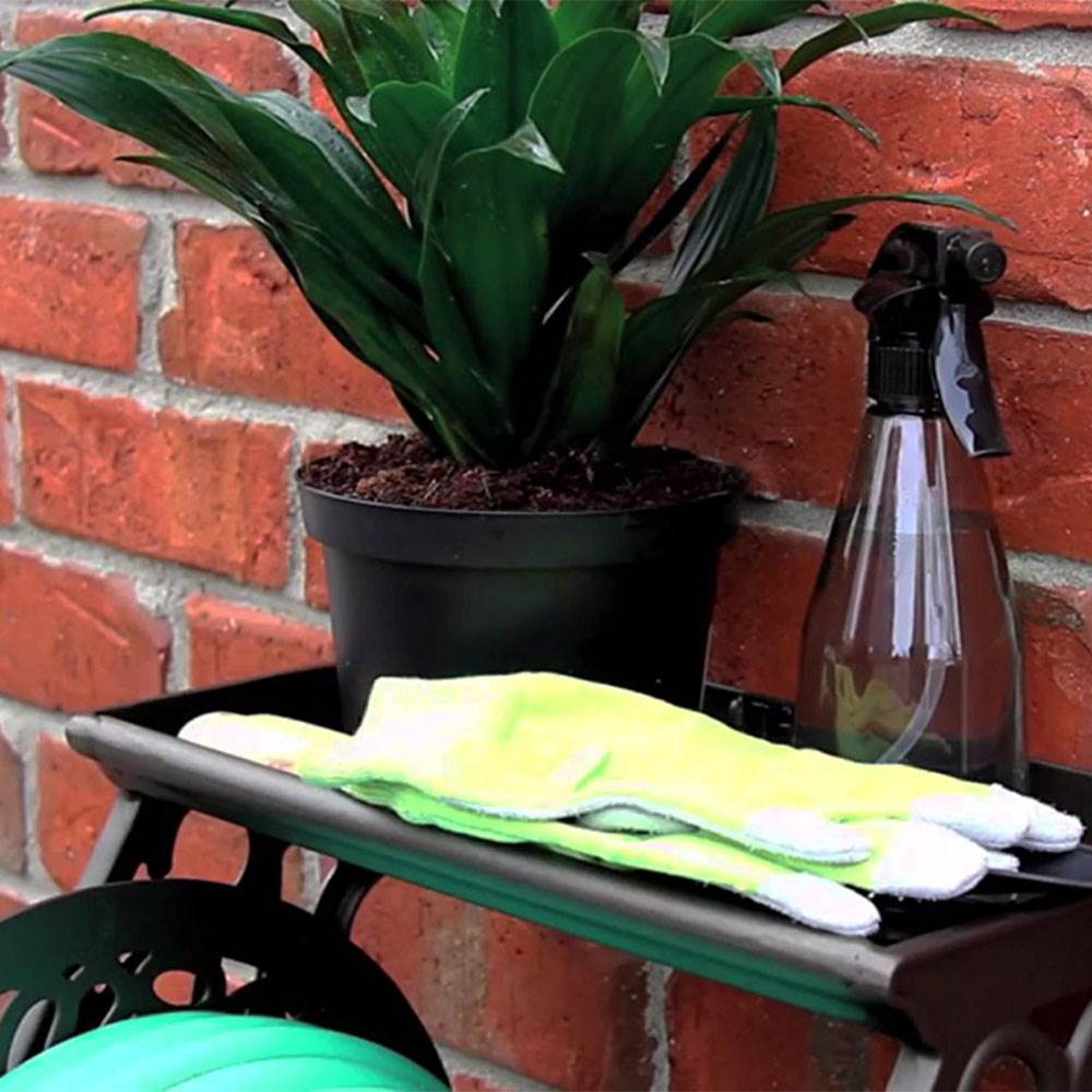 Liberty Garden Decorative Metal Garden Water Hose Wall Mounted Reel (Open Box) - VMInnovations
