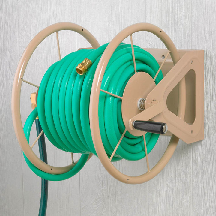 Liberty Garden 200' of 5/8" Hose Multi Purpose Steel Storage Reel (Open Box)