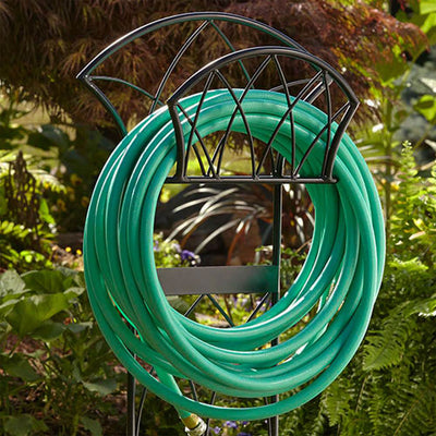Liberty Garden Steel Decorative Garden Hose Stand with Gothic Design (Open Box) - VMInnovations