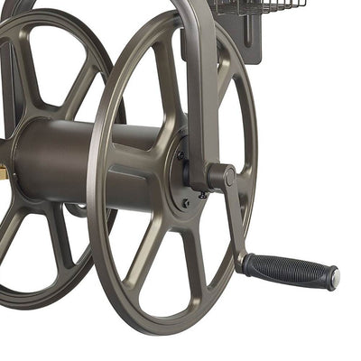 Liberty Garden Single Arm Navigator Rotating Hose Reel w/ Storage (Open Box)