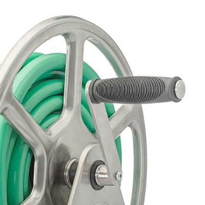 Liberty Garden LBG709S2 Dual-Mounted Steel Garden Hose Reel (Open Box)