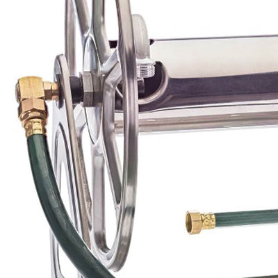 Liberty Garden LBG709S2 Dual-Mounted Steel Garden Hose Reel (Open Box)