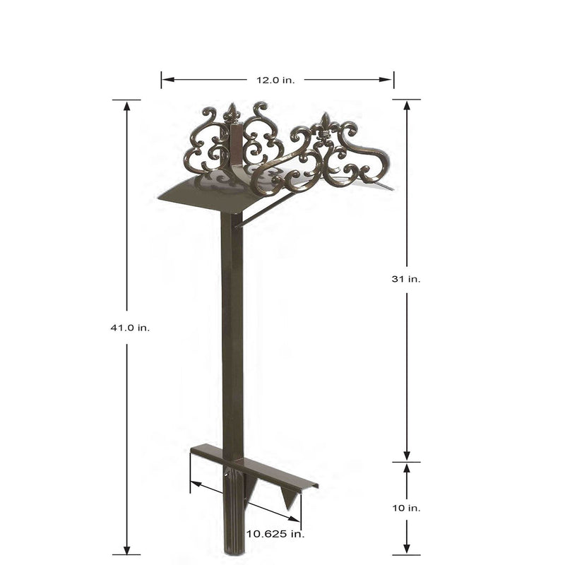 Liberty Garden LBG-649-KD Steel Decorative Garden Hose Stand w/ Hyde Park Design - VMInnovations