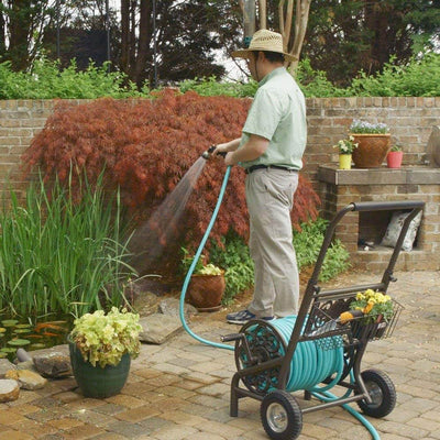 Liberty Garden 301 2 Wheel Outdoor Garden Water Hose Reel Storage Holder & Cart - VMInnovations