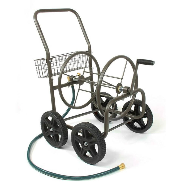 Liberty Garden Products 4 Wheel Residential Hose Reel Cart Holds Up to 250 Feet