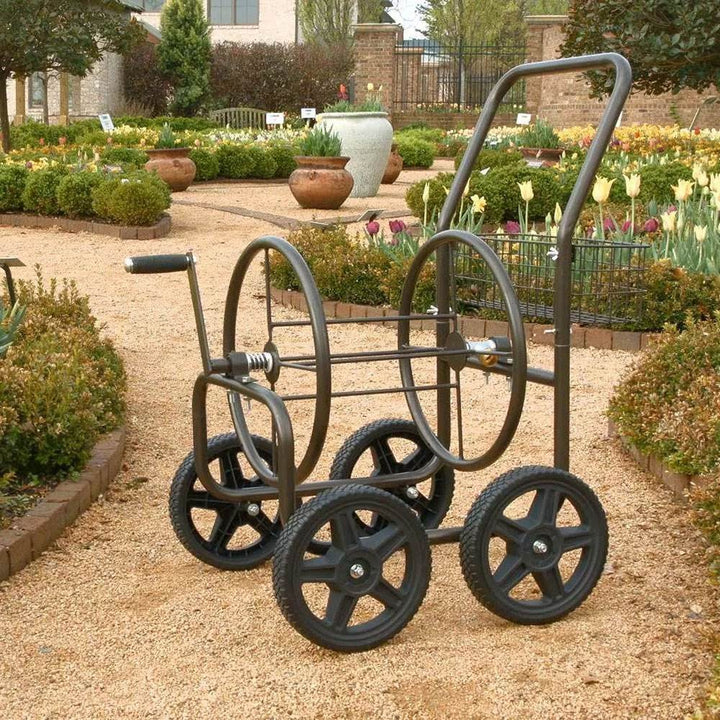 Liberty Garden Products 4 Wheel Residential Hose Reel Cart, 250 Feet (Open Box) - VMInnovations
