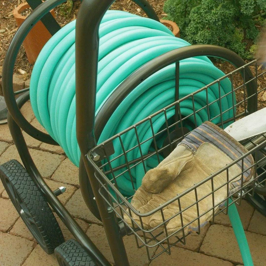 Liberty Garden Products 4 Wheel Residential Hose Reel Cart, 250 Feet (Open Box) - VMInnovations
