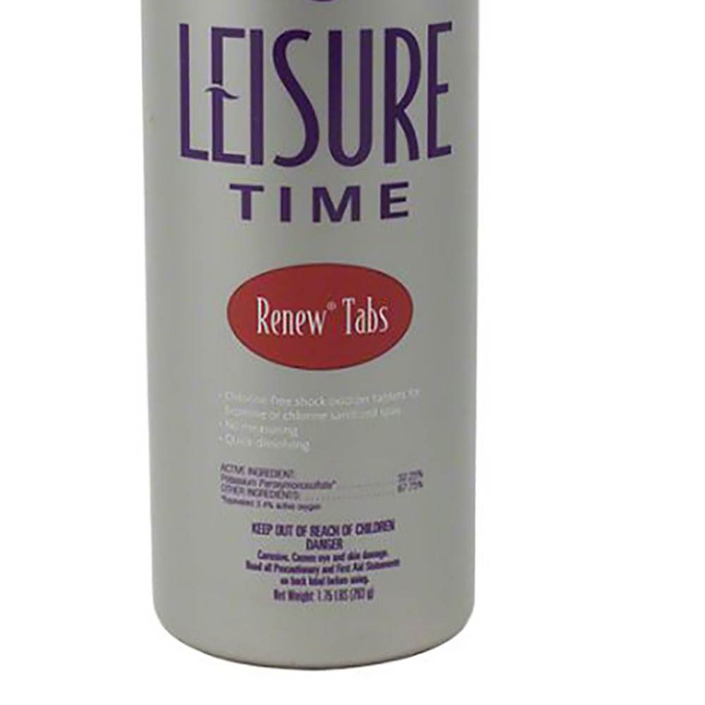 Leisure Time Spa Care Support System Chlorine Free Renew Shock Oxidizer Tablets