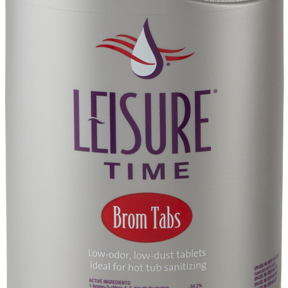 Leisure Time Low Odor Spa Disinfectant Brominating Chemical Tablets, 4 Pounds