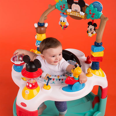 Bright Starts Mickey Mouse Baby Bouncer Activity Play Center, For 6 to 12 Months