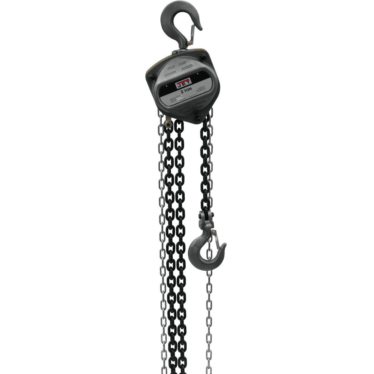 Jet S90-200-10 Contractor 2 Ton Hand Chain Hoist w/10' Lift & 2 Hooks (Open Box) - VMInnovations